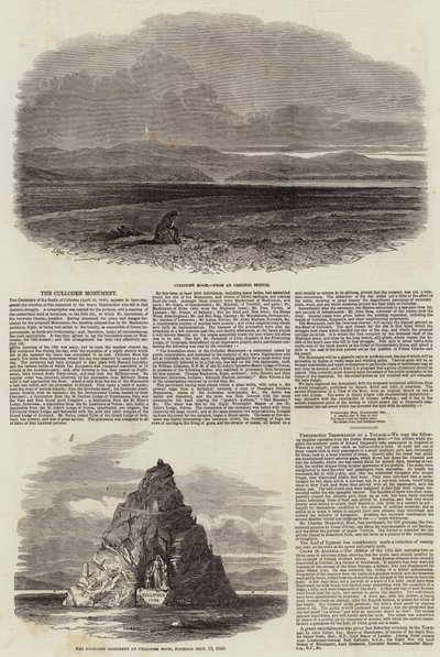 The Culloden Monument by Samuel Read